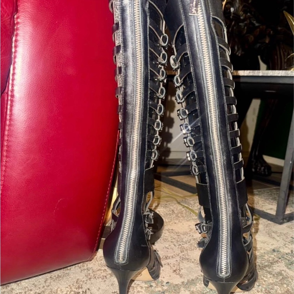 🔥 Michael Kors Gladiator Heels – Super Sexy Statement Boots! - Picture 3 of 6